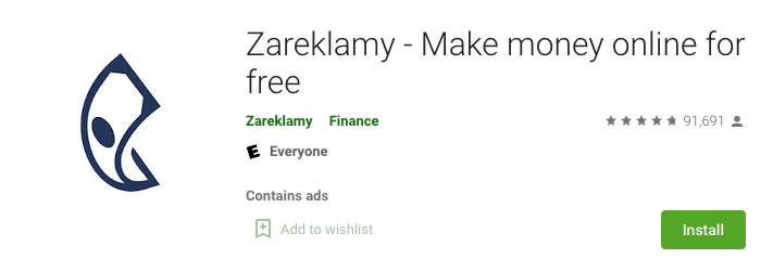 Zareklamy  app online earn money 