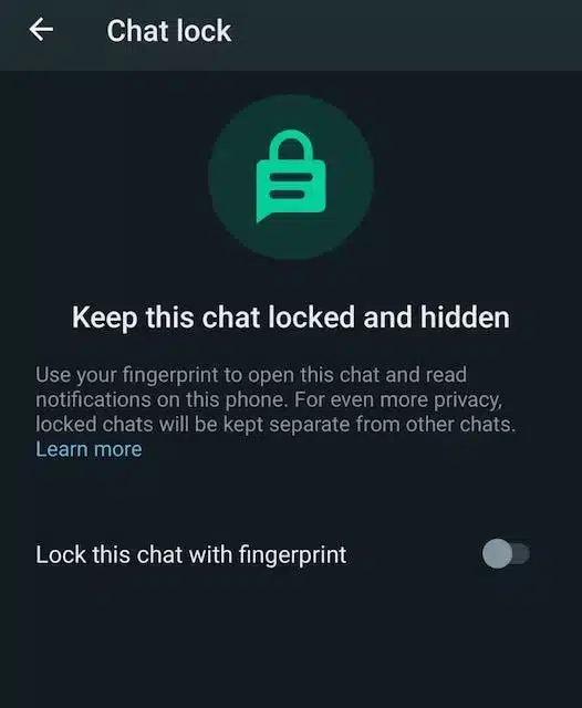 whatsapp chat lock kaise kare